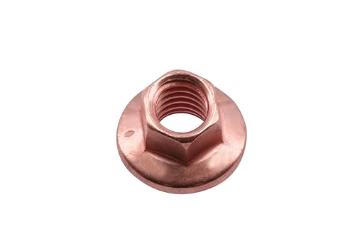 Connect 30742 Kupfermutter, flackert, selbstsichernd, M8 x 1,25 x 10 mm, Sechskant, 5 Stück von Connect