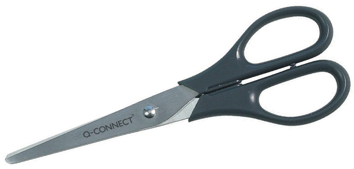 Connect Papierscheren Universalschere 18cm Edelstahl mit Kunststoffgriffen schwarz Connect Papierscheren Universalschere 18cm Edelstahl mit Kunststoffgriffen schwarz von Connect