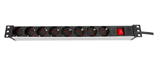 ConnectNET 19 Zoll Steckdosenleiste 8-Fach Aluminium Gehäuse mit Schalter und 2,5 m Anschlussleitung - 19'' PDU zum Einbau in den Serverschrank ConnectNET 19 Zoll Steckdosenleiste 8-Fach Aluminium Gehäuse mit Schalter und 2,5 m Anschlussleitung - 19'' PDU zum Einbau in den Serverschrank von ConnectNET