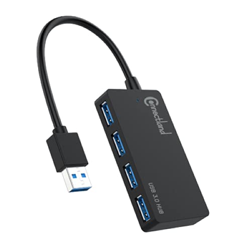 Connectland - Hub 4 Ports USB 3.0 mit externer Stromversorgung 5 V/2 A Connectland - Hub 4 Ports USB 3.0 mit externer Stromversorgung 5 V/2 A von Connectland