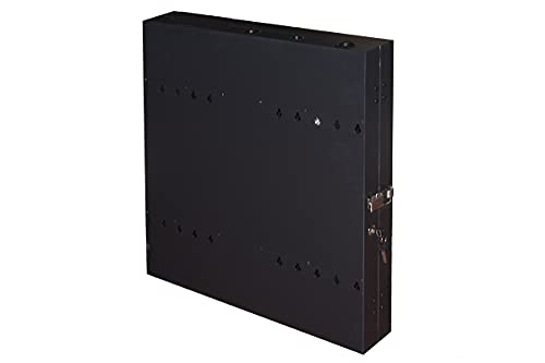 Connetto - 19" vertikaler Wandschrank 2U Maße 650 x 730 x 115 mm Farbe schwarz für Server Tiefe bis 58 cm von Connetto