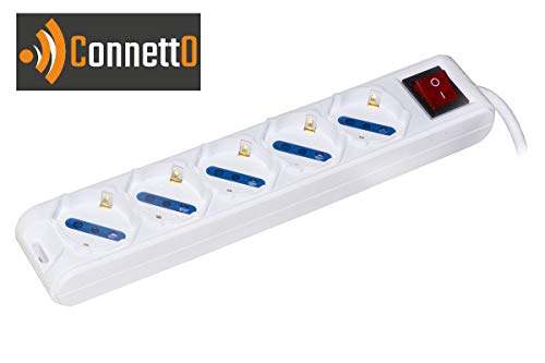 Connetto MULTIPRESSE 5 UNIVERSAL ITA/SCHUKO 10 A - TRIPOLARE 10A MIT INTERNETZTEIL von Connetto