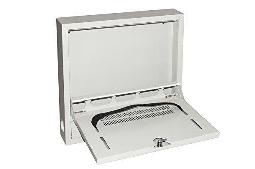 Connetto - Wandschrank für Laptop mit Schloss in Grau von Connetto