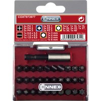 CONNEX Bitsatz, 1/4"-Universal-Magnethalter - silberfarben von Connex