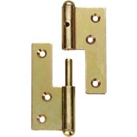 CONNEX Tür-Aufschraubbänder (BxL): 93 x 120 mm, stahl - gelb von Connex