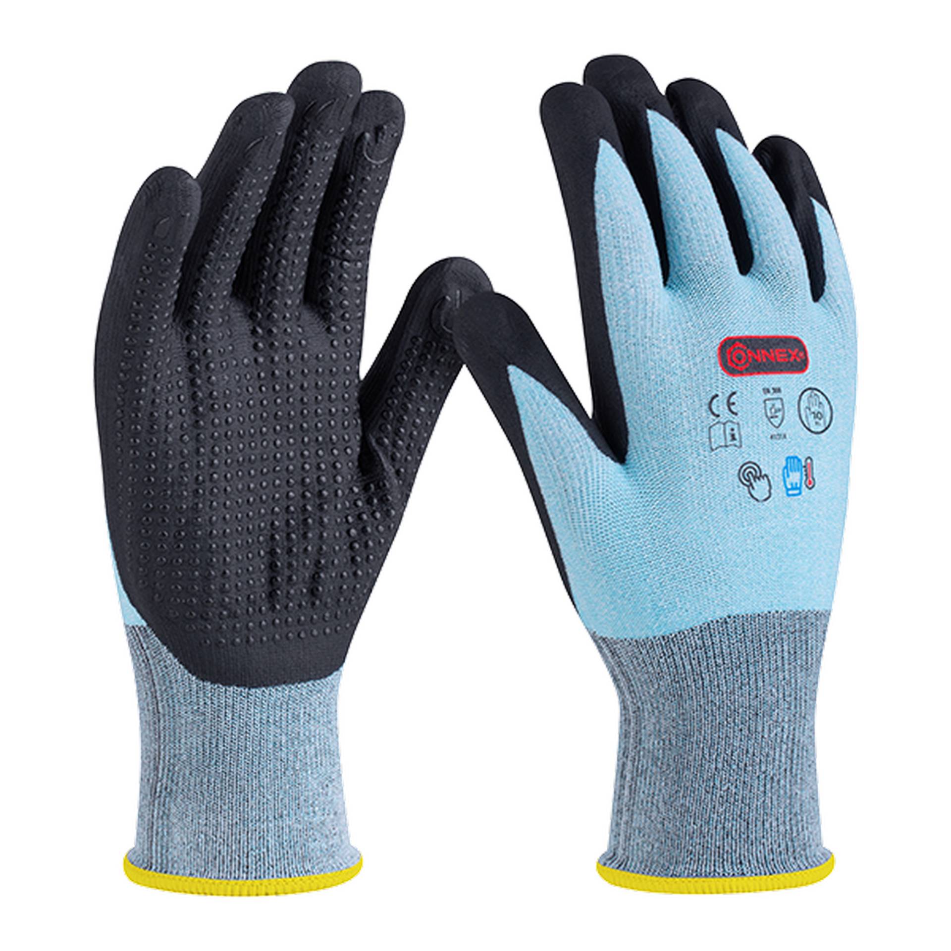 Connex Arbeitshandschuh 'Economic Comfort Cool&Touch' blau/weiß/schwarz Größe 10/XL Connex Arbeitshandschuh 'Economic Comfort Cool&Touch' blau/weiß/schwarz Größe 10/XL von Connex