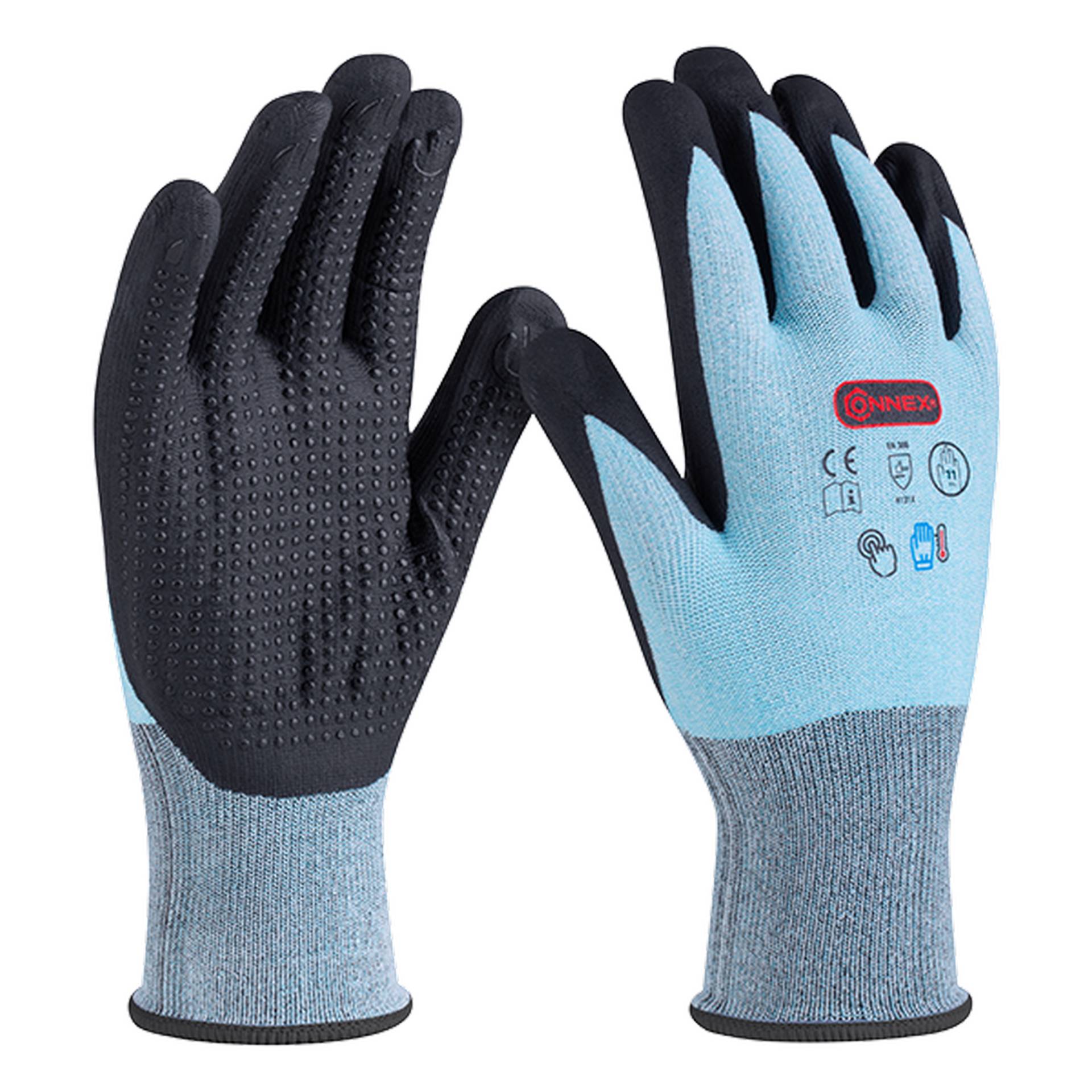 Connex Arbeitshandschuh 'Economic Comfort Cool&Touch' blau/weiß/schwarz Größe 11/XXL Connex Arbeitshandschuh 'Economic Comfort Cool&Touch' blau/weiß/schwarz Größe 11/XXL von Connex