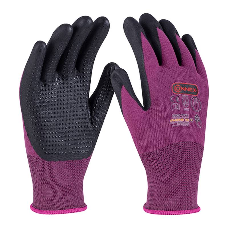 Connex Arbeitshandschuh 'Economic Comfort Touch' rot/schwarz Größe 7/S von Connex