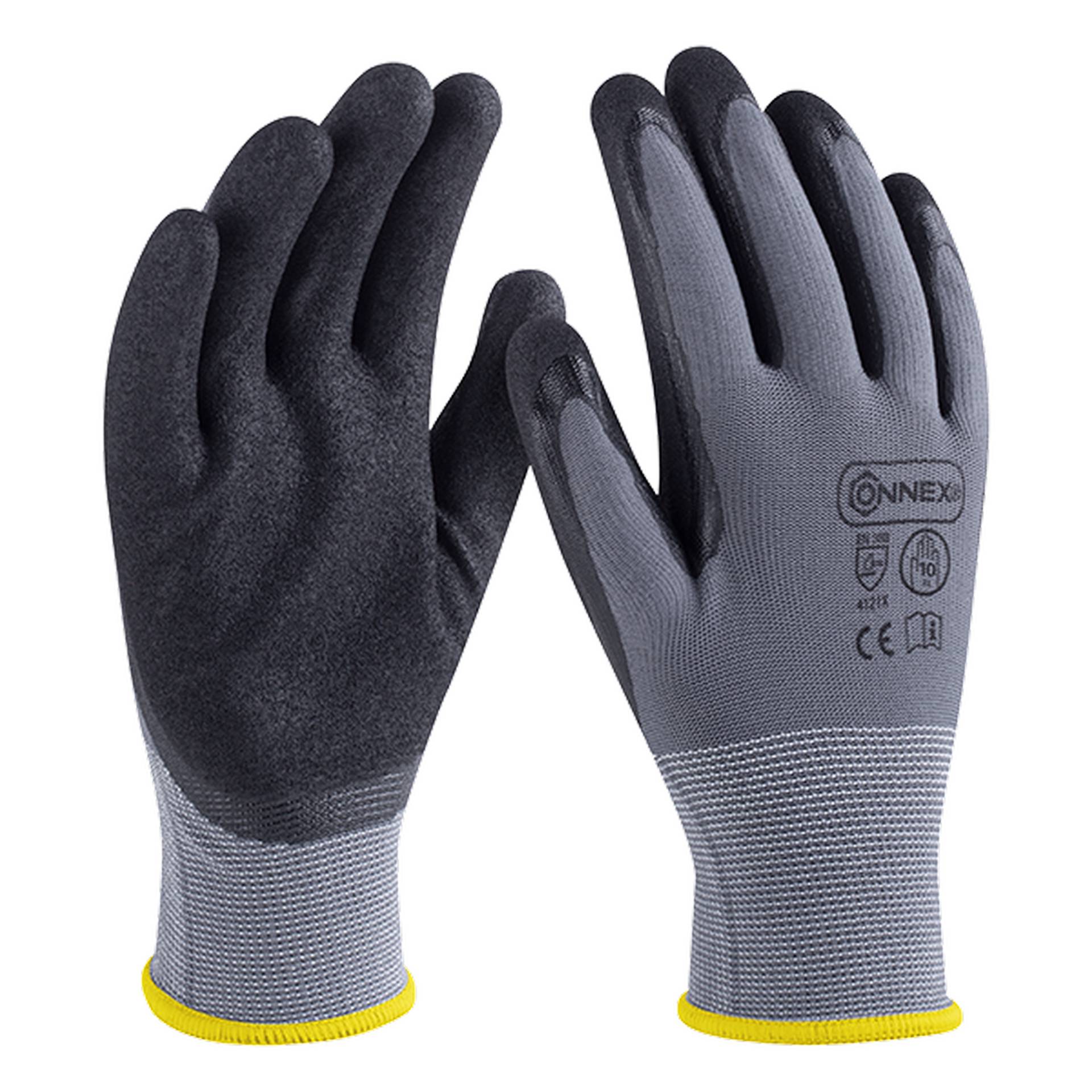 Connex Arbeitshandschuh 'Economic Flex' grau/schwarz Größe 10/XL Connex Arbeitshandschuh 'Economic Flex' grau/schwarz Größe 10/XL von Connex