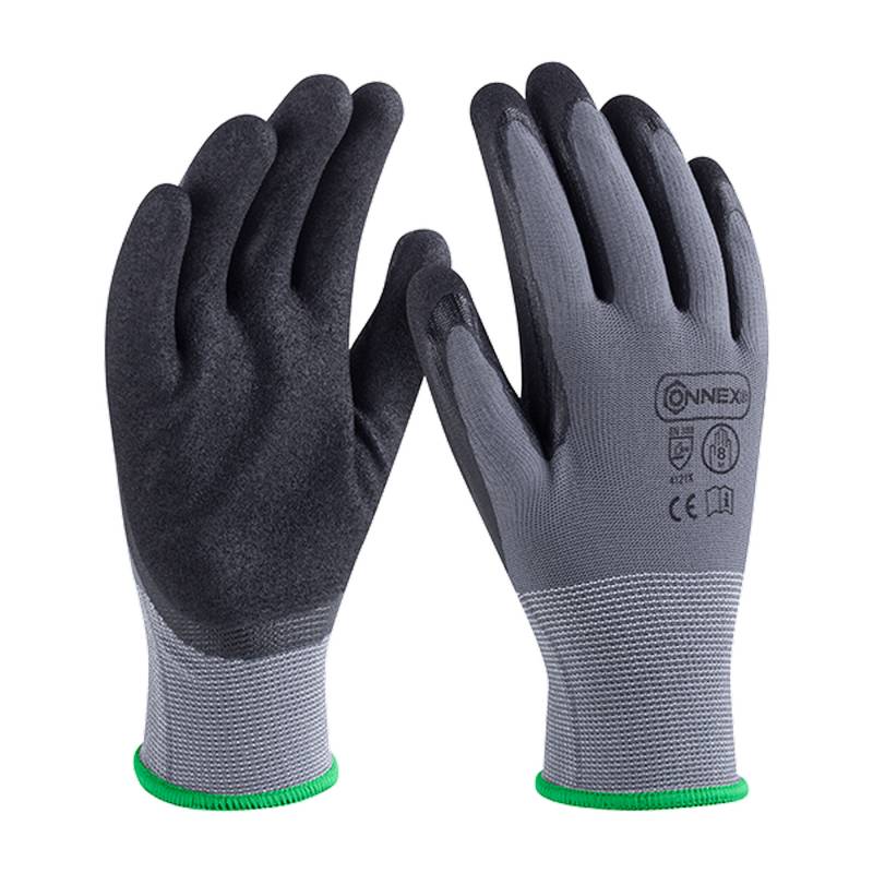 Connex Arbeitshandschuh 'Economic Flex' grau/schwarz Größe 8/M von Connex