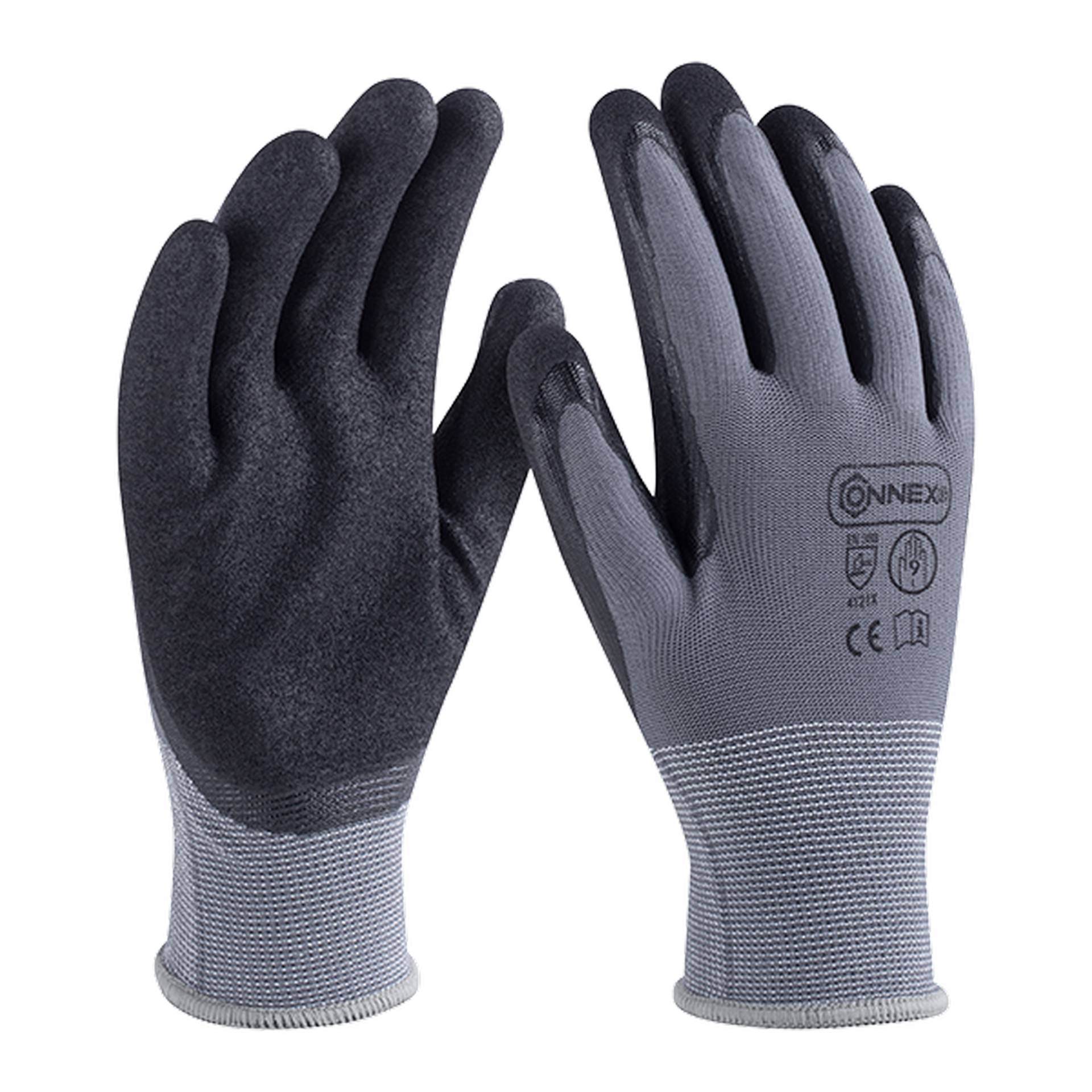 Connex Arbeitshandschuh 'Economic Flex' grau/schwarz Größe 9/L Connex Arbeitshandschuh 'Economic Flex' grau/schwarz Größe 9/L von Connex
