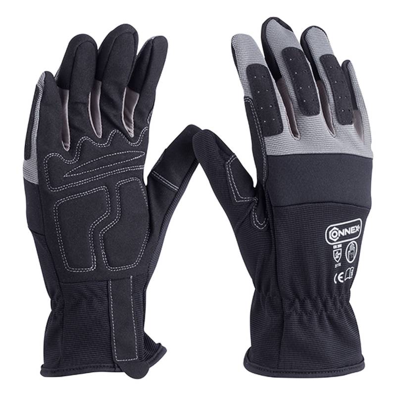 Connex Arbeitshandschuh 'Outdoor Construction Pro' grau/schwarz Größe 11/XXL von Connex