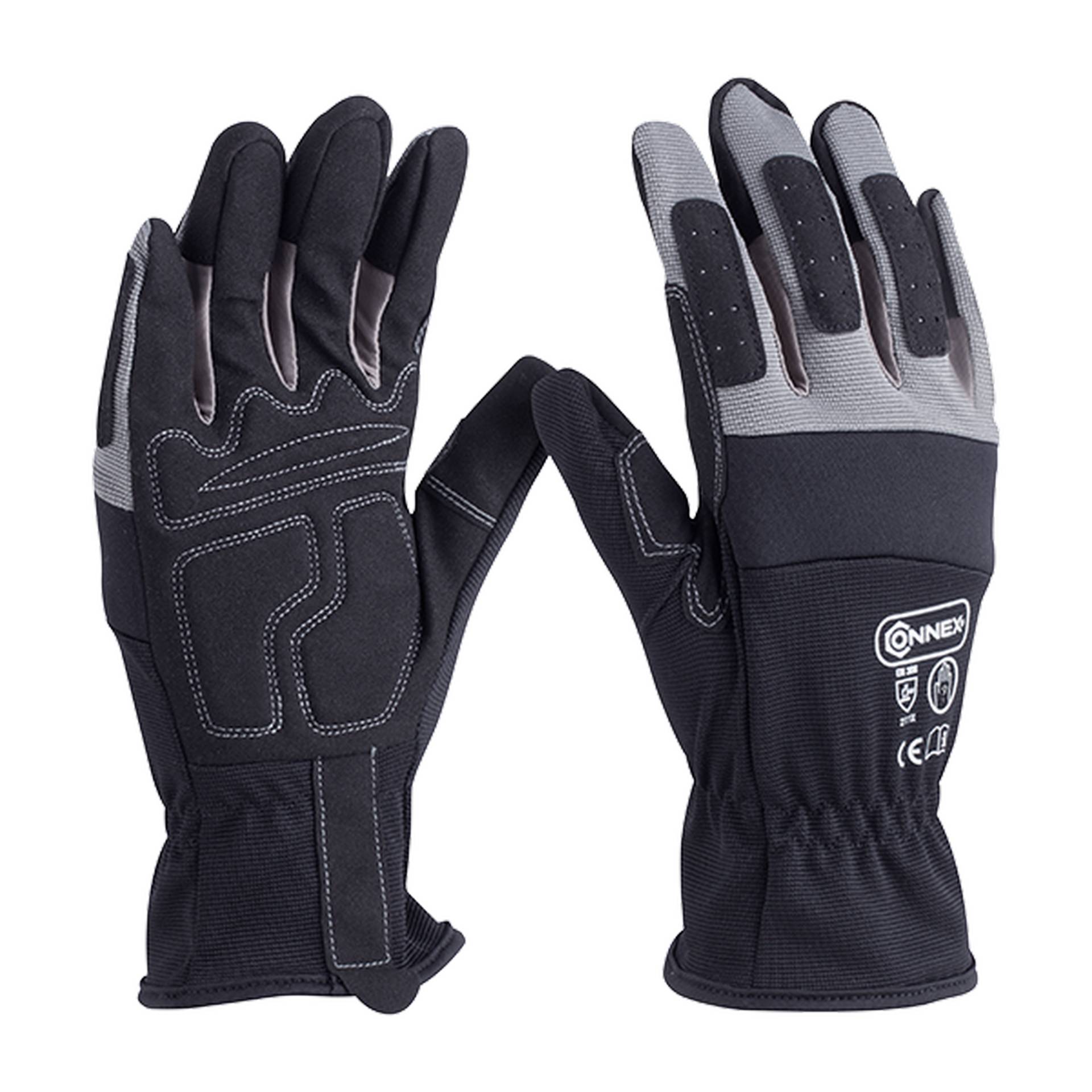 Connex Arbeitshandschuh 'Outdoor Construction Pro' grau/schwarz Größe 9/L Connex Arbeitshandschuh 'Outdoor Construction Pro' grau/schwarz Größe 9/L von Connex