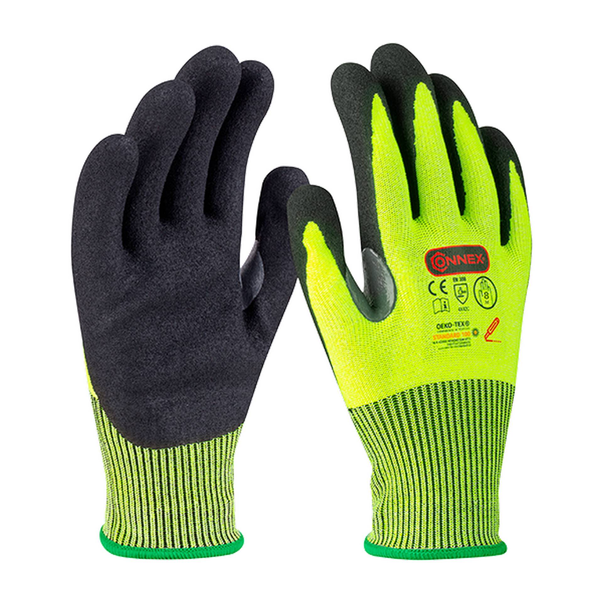 Connex Arbeitshandschuh 'Outdoor Cut C Plus' gelb/schwarz Größe 8/M Connex Arbeitshandschuh 'Outdoor Cut C Plus' gelb/schwarz Größe 8/M von Connex