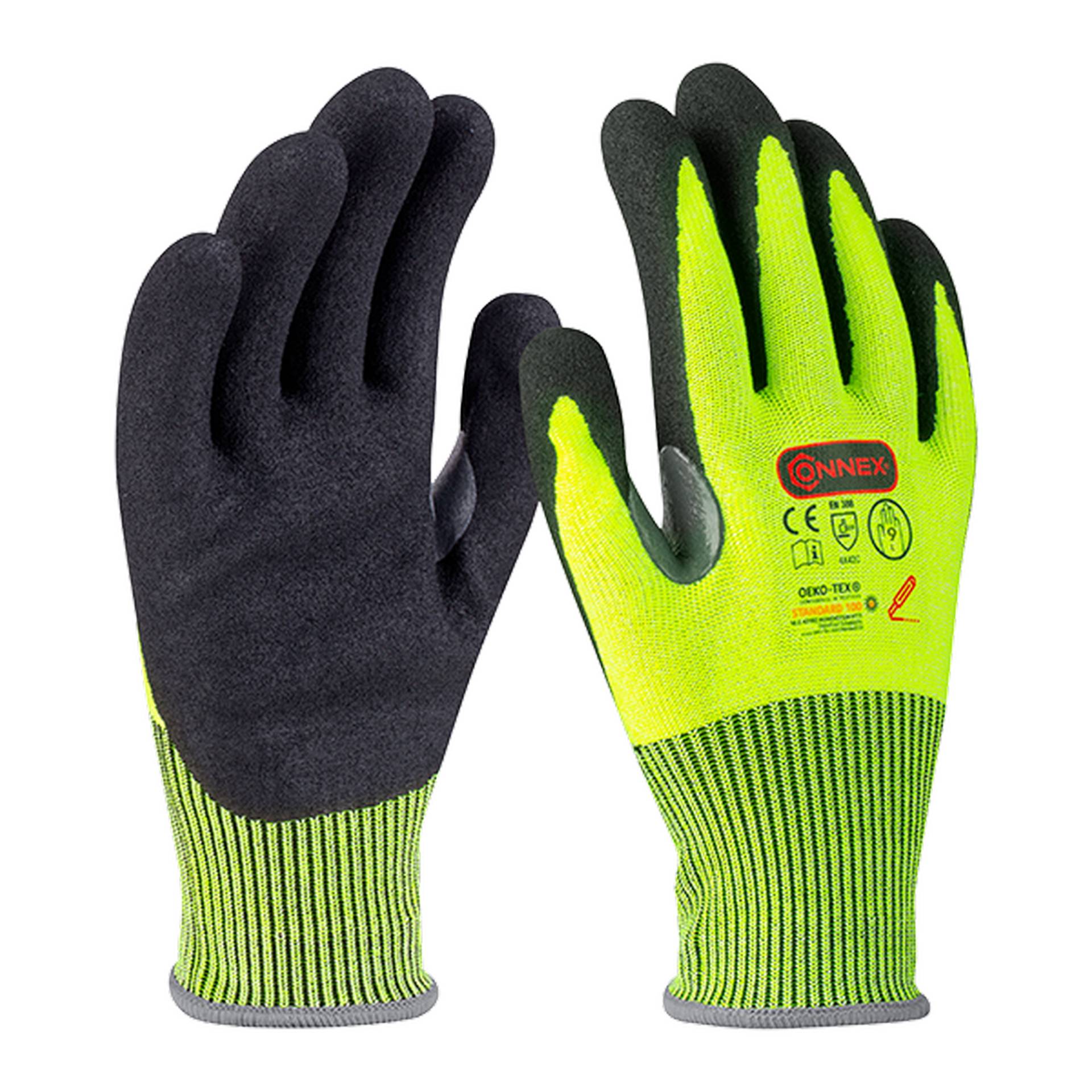 Connex Arbeitshandschuh 'Outdoor Cut C Plus' gelb/schwarz Größe 9/L Connex Arbeitshandschuh 'Outdoor Cut C Plus' gelb/schwarz Größe 9/L von Connex