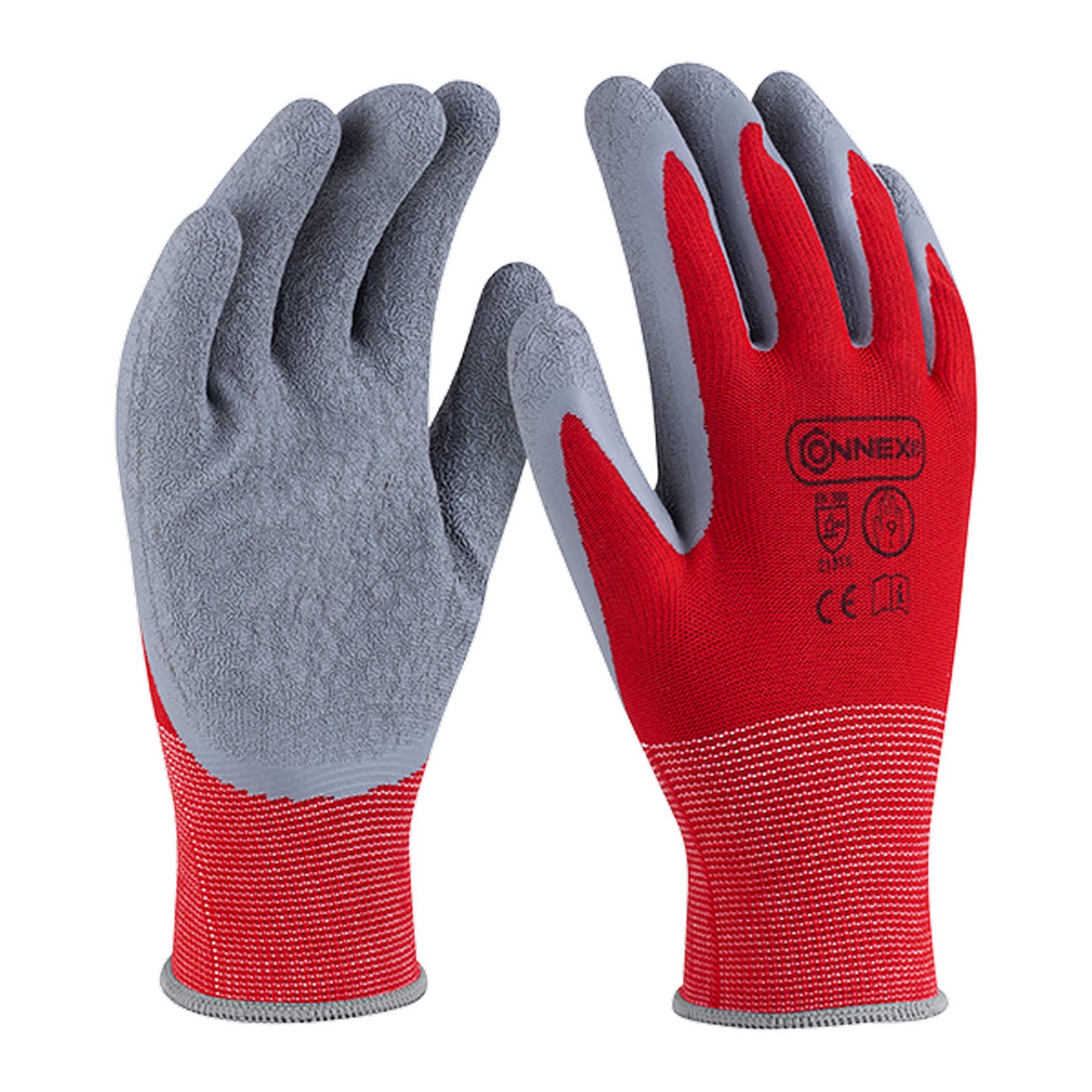 Connex Arbeitshandschuh 'Outdoor Grip' rot/grau Größe 9/L Connex Arbeitshandschuh 'Outdoor Grip' rot/grau Größe 9/L von Connex