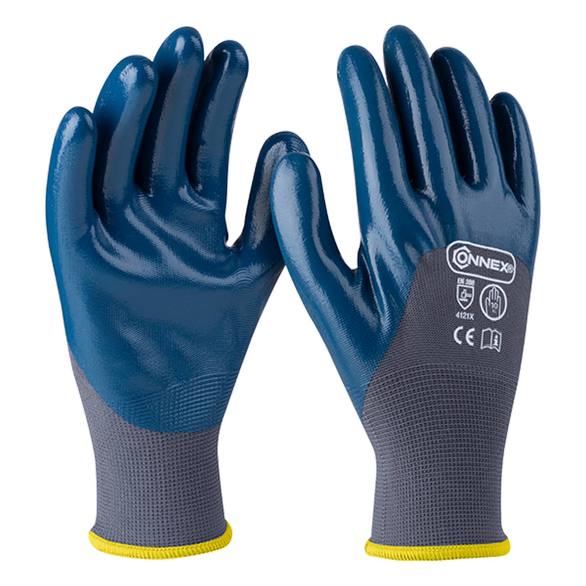 Connex Arbeitshandschuh 'Pro Liquid 3/4 Coating' grau/blau Größe 10/XL Connex Arbeitshandschuh 'Pro Liquid 3/4 Coating' grau/blau Größe 10/XL von Connex
