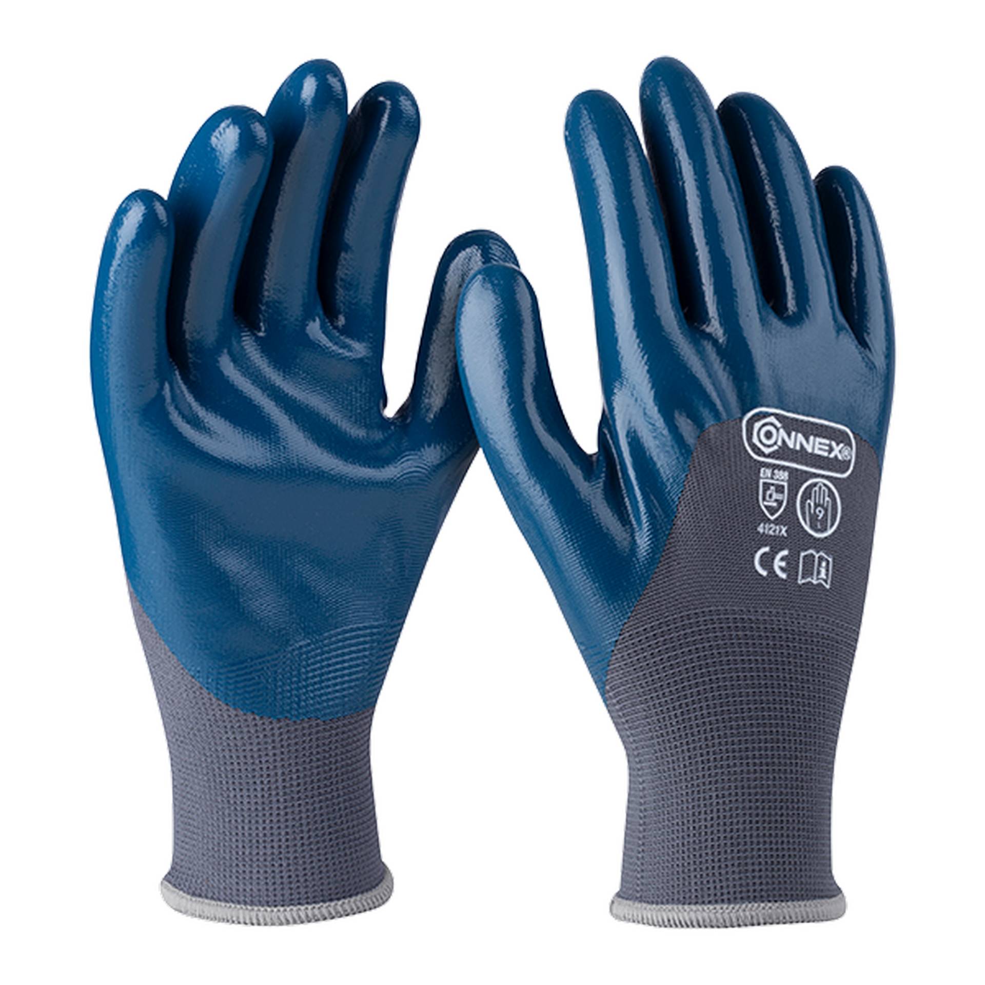 Connex Arbeitshandschuh 'Pro Liquid 3/4 Coating' grau/blau Größe 9/L Connex Arbeitshandschuh 'Pro Liquid 3/4 Coating' grau/blau Größe 9/L von Connex