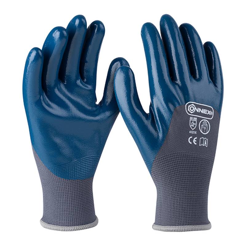 Connex Arbeitshandschuh 'Pro Liquid 3/4 Coating' grau/blau Größe 9/L von Connex