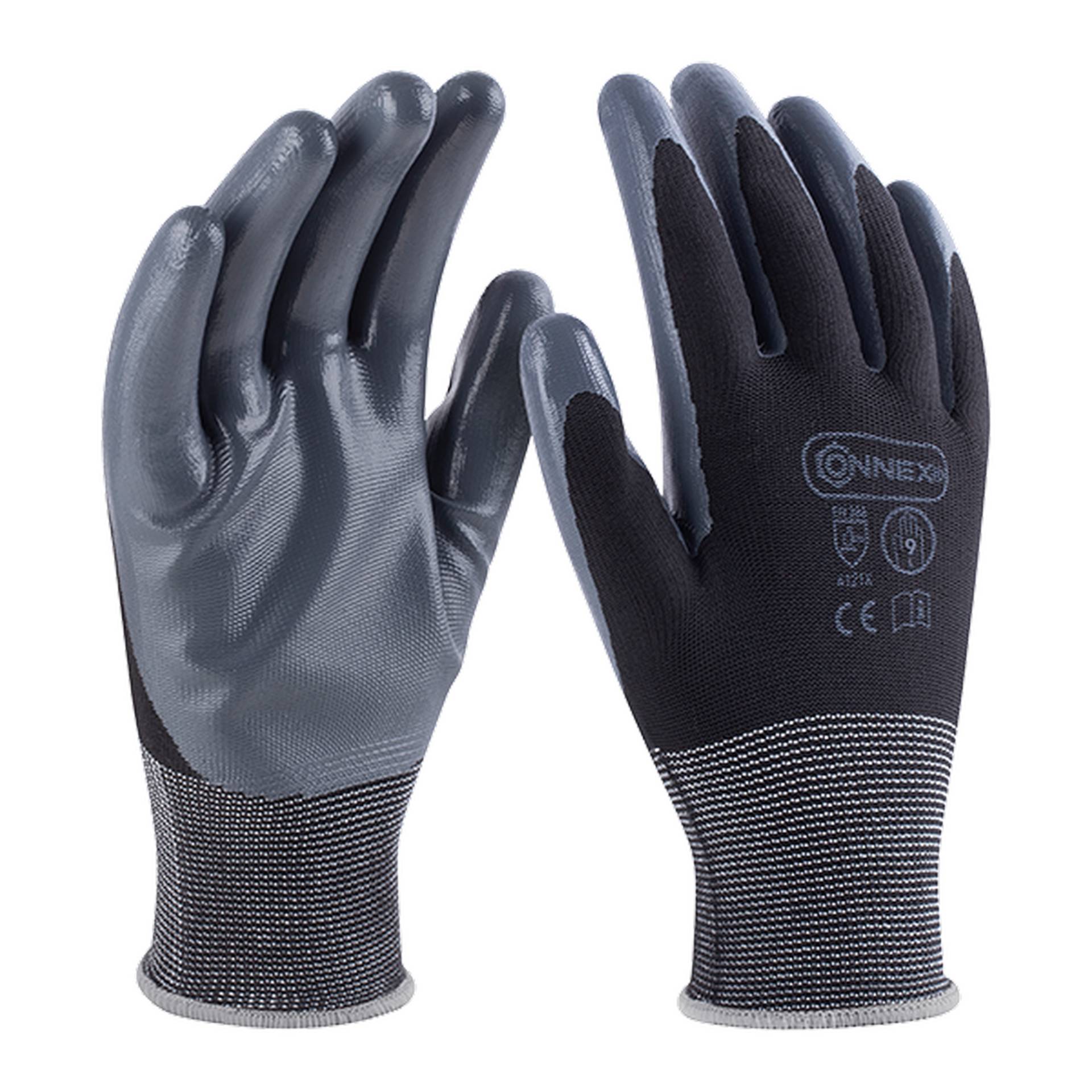Connex Arbeitshandschuh 'Pro Liquid Flex' schwarz/grau Größe 9/L Connex Arbeitshandschuh 'Pro Liquid Flex' schwarz/grau Größe 9/L von Connex