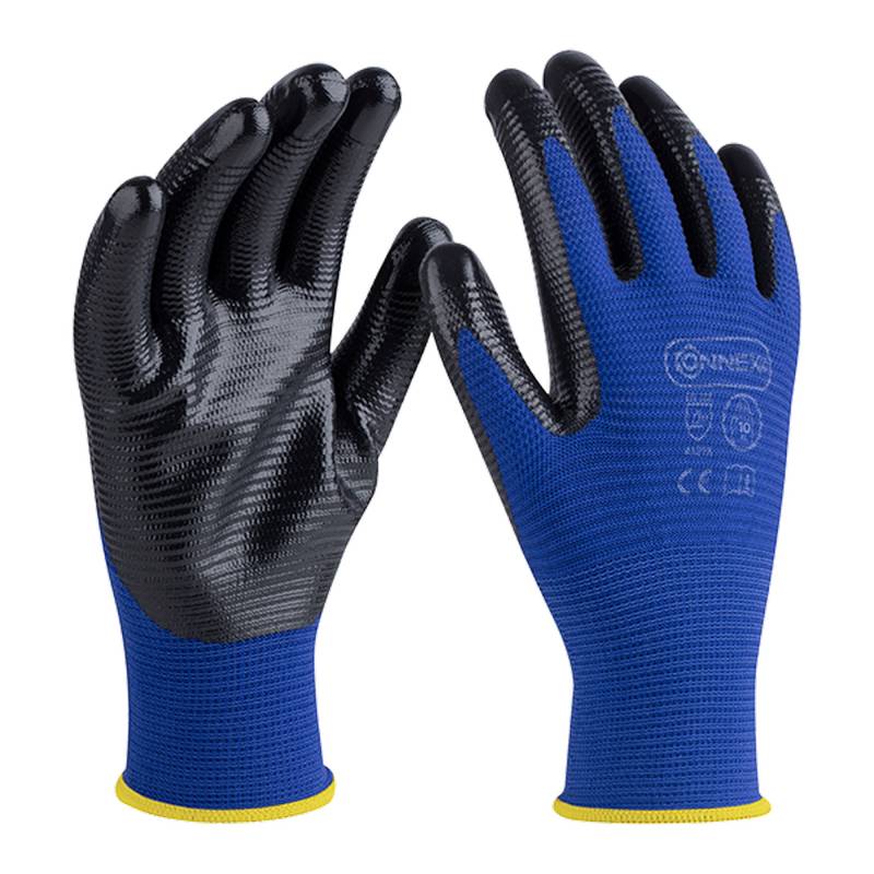 Connex Arbeitshandschuh 'Pro Liquid Grip' blau/schwarz Größe 10/XL von Connex