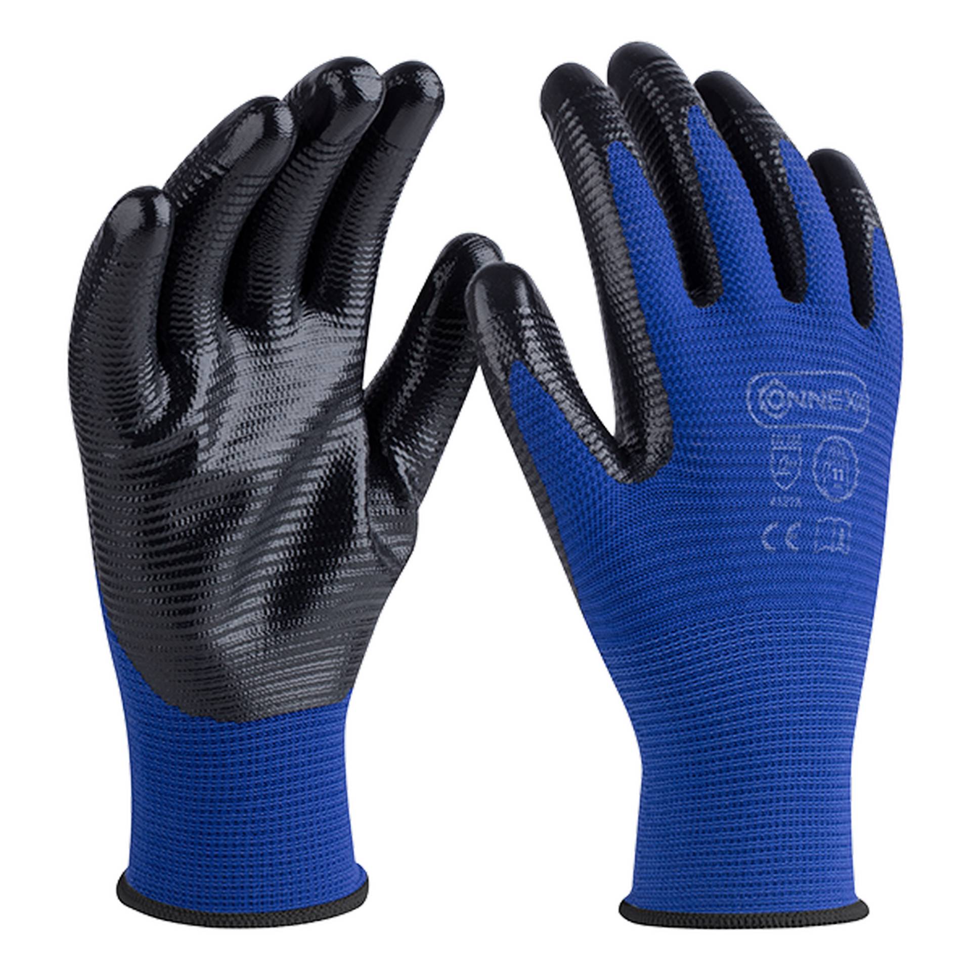 Connex Arbeitshandschuh 'Pro Liquid Grip' blau/schwarz Größe 11/XXL Connex Arbeitshandschuh 'Pro Liquid Grip' blau/schwarz Größe 11/XXL von Connex