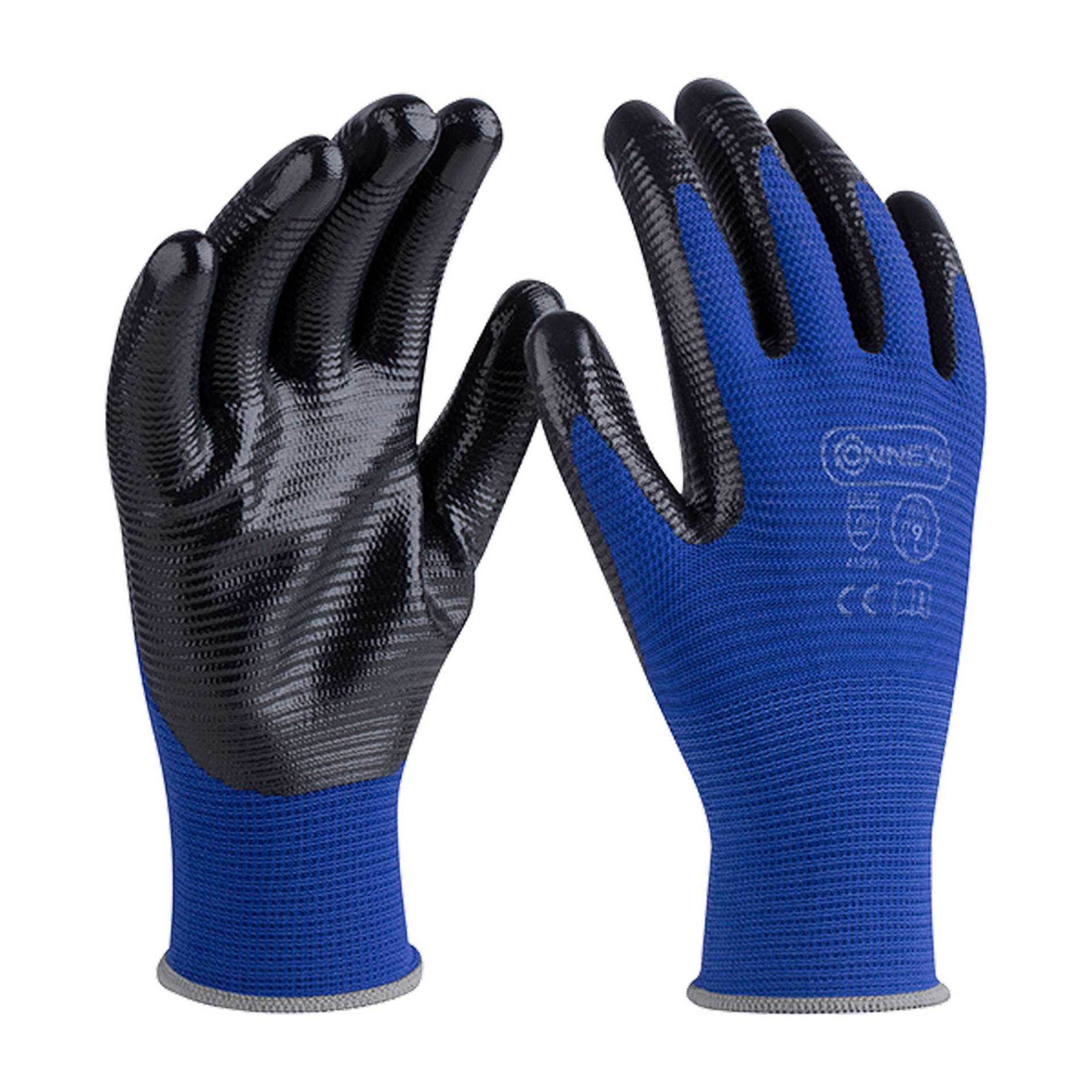 Connex Arbeitshandschuh 'Pro Liquid Grip' blau/schwarz Größe 9/L Connex Arbeitshandschuh 'Pro Liquid Grip' blau/schwarz Größe 9/L von Connex