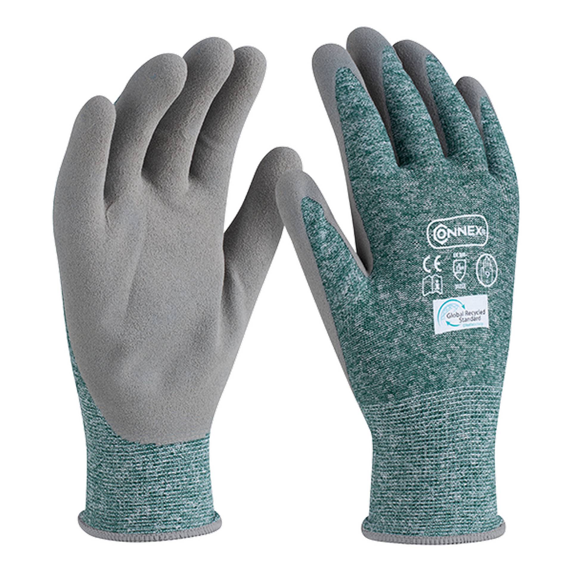 Connex Arbeitshandschuh 'Recycled Outdoor' grün/weiß/grau Größe 9/L Connex Arbeitshandschuh 'Recycled Outdoor' grün/weiß/grau Größe 9/L von Connex