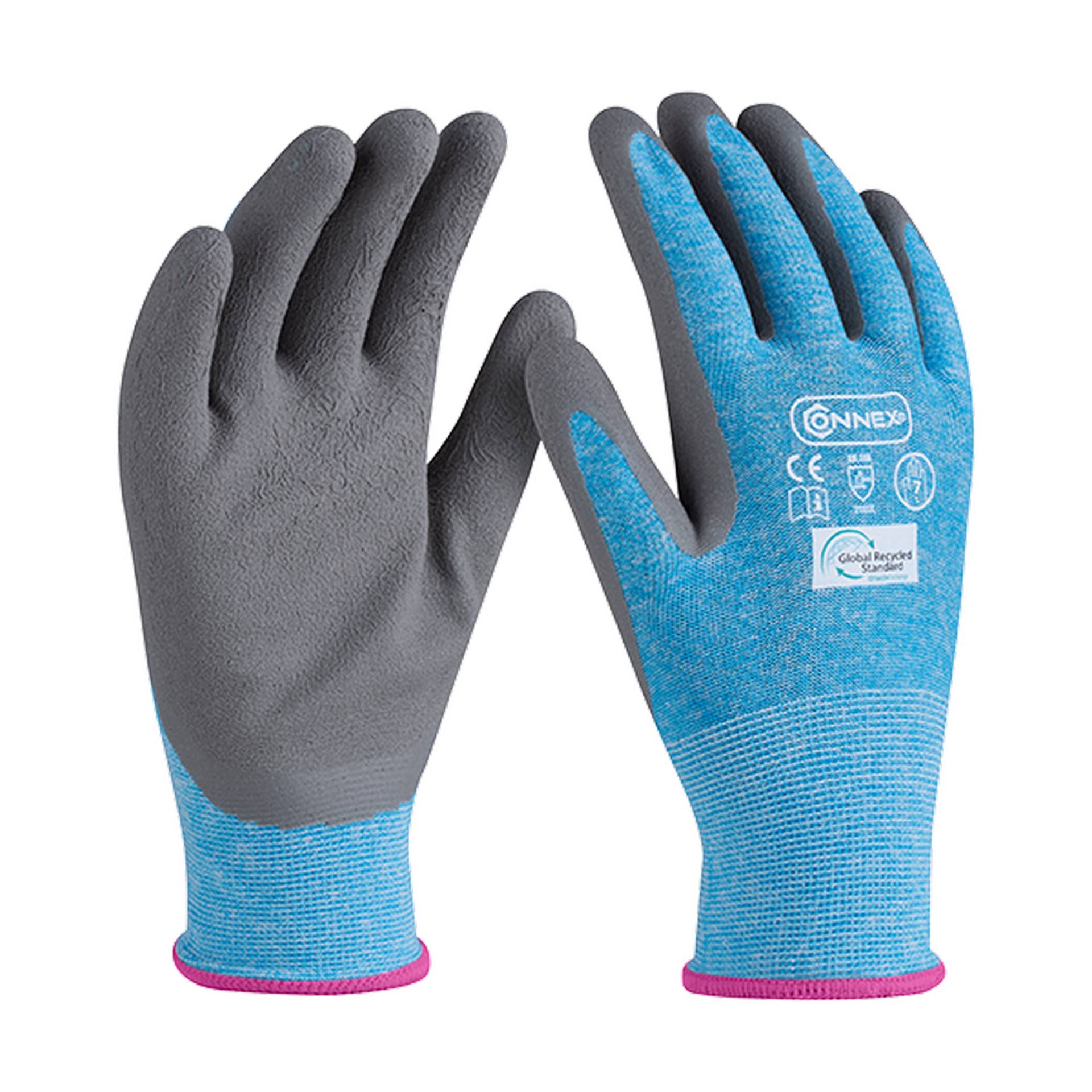 Connex Arbeitshandschuh 'Recycled Universal' blau/grau Größe 7/S Connex Arbeitshandschuh 'Recycled Universal' blau/grau Größe 7/S von Connex