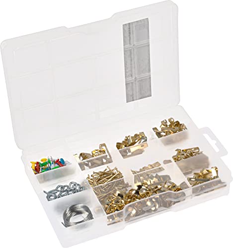 Connex Bilderhaken-Sortiment 293-teilig - Bildaufhänger & Zubehör im Set - Vorsortiert in praktischer Kunststoffbox - Universell einsetzbar / Aufhänger für Bilderrahmen / Sortimentskasten / DP8500115 Connex Bilderhaken-Sortiment 293-teilig - Bildaufhänger & Zubehör im Set - Vorsortiert in praktischer Kunststoffbox - Universell einsetzbar / Aufhänger für Bilderrahmen / Sortimentskasten / DP8500115 von Connex