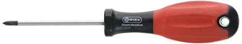 Connex COX352000 Schraubendreher PH 0 60mm, silber/schwarz/rot von Connex