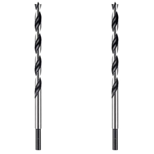 Connex COX972508 Holz-Spiralbohrer, 8 x 250 mm Chrom Vanadium (Packung mit 2) von Connex