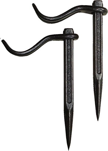 Connex Verputzhaken für Beton - 150 mm 2 Stück - schwarz - geschmiedet aus Kohlenstoffstahl - Spitze des Stifts gehärtet - verstellbare Lasche/Putzhaken/Maurerhaken / COXT781572 Connex Verputzhaken für Beton - 150 mm 2 Stück - schwarz - geschmiedet aus Kohlenstoffstahl - Spitze des Stifts gehärtet - verstellbare Lasche/Putzhaken/Maurerhaken / COXT781572 von Connex