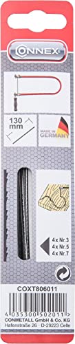 Connex COXT806011 Säge-Zubehör Assortiment 4 x Nr.3 + 4x Nr. 5 + 4x Nr. 7 Grün von Connex