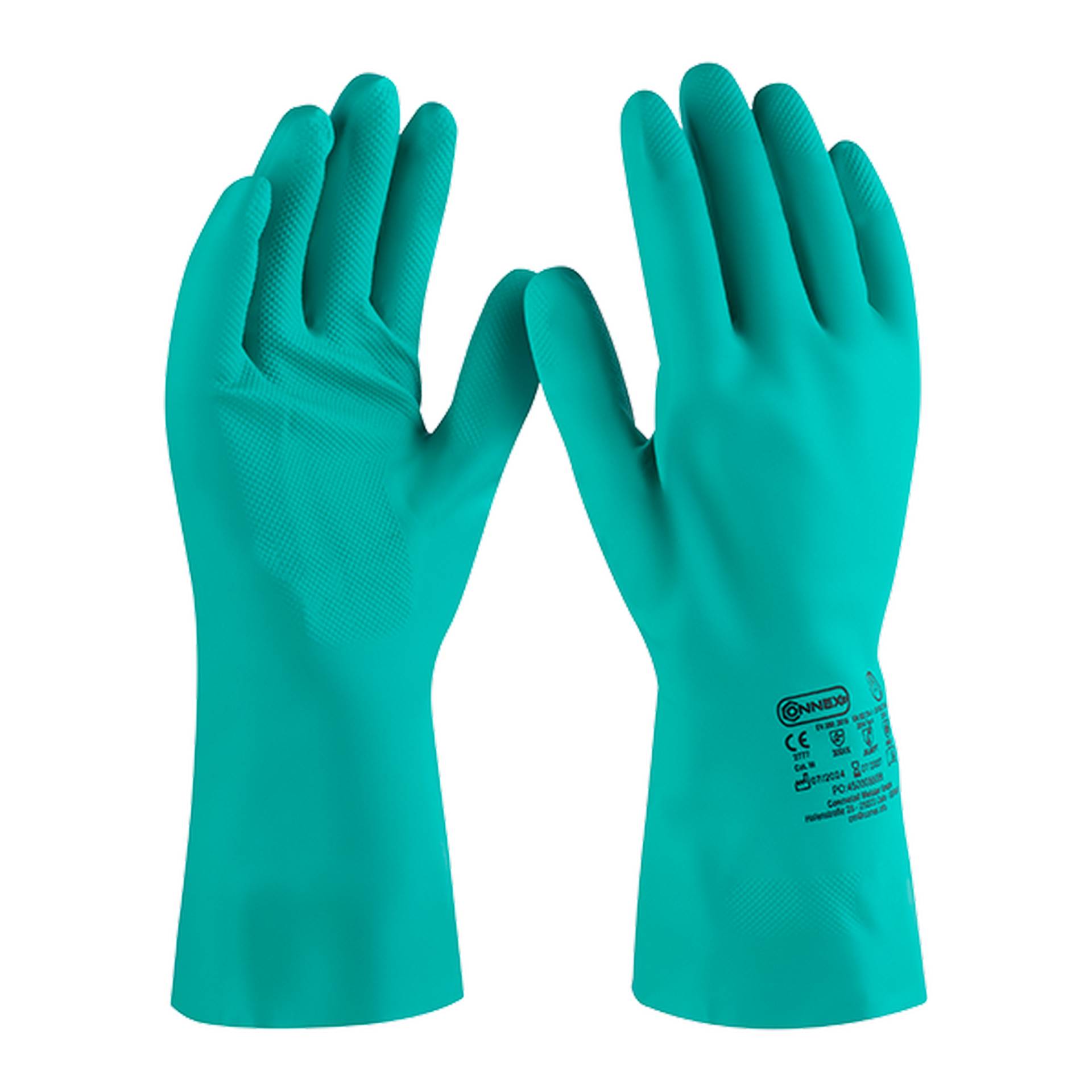 Connex Chemieschutzhandschuh 'Pro Liquid Chemical Nitril' grün Größe 9/L Connex Chemieschutzhandschuh 'Pro Liquid Chemical Nitril' grün Größe 9/L von Connex