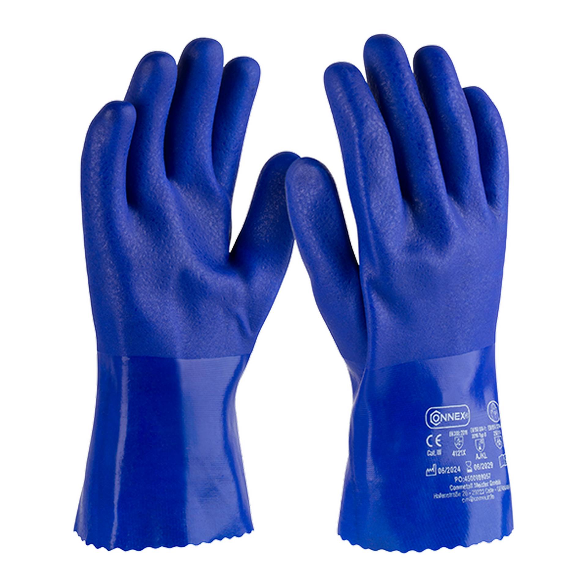 Connex Chemieschutzhandschuh 'Pro Liquid Chemical' blau Größe 9/L Connex Chemieschutzhandschuh 'Pro Liquid Chemical' blau Größe 9/L von Connex