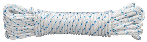 Connex DY2702880 Mehrzweckseil, 4.0 mm x 20 m, gefertigt nach DIN 83307, weiß-blau von Connex