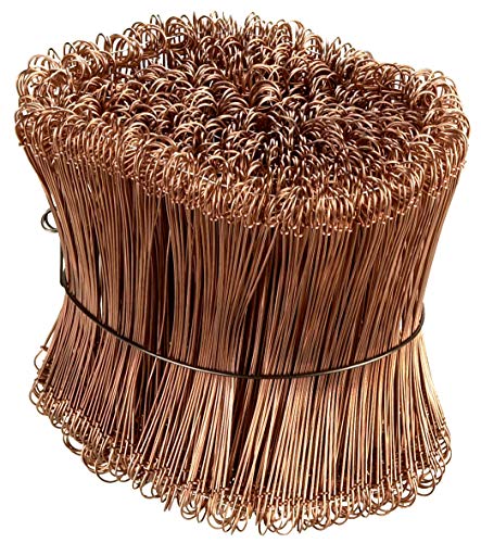 Connex Drahtsackverschlüsse Ø1,0 x 140 mm - Praktisches Set mit 1000 Stück - Mit Kupfer-Legierung - Aus stabilem Eisendraht/Rödeldraht für Armierung/Bindedraht für Zaunbau und Floristik/COX422614 Connex Drahtsackverschlüsse Ø1,0 x 140 mm - Praktisches Set mit 1000 Stück - Mit Kupfer-Legierung - Aus stabilem Eisendraht/Rödeldraht für Armierung/Bindedraht für Zaunbau und Floristik/COX422614 von Connex
