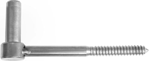 Connex Einschraubhaken-Ø 16 x 12 x 145 mm-Edelstahl rostfrei/Haken zum Einschrauben/Schraubhaken mit Dorn/Tor-& Stützhaken/Klappladenbeschläge / HVRJ20065, Blauverzinkt von Connex