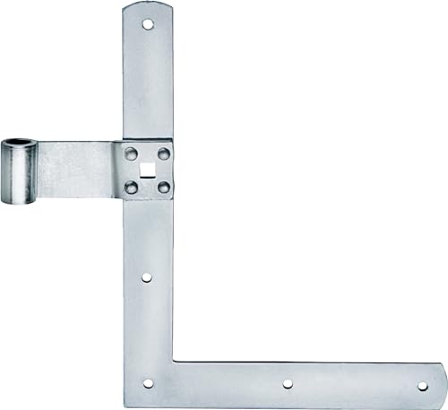 Connex Fensterwinkelband - 250 x 200 x 30 mm - Ø 13 mm - links - verzinkt/Fensterladen-Winkelband/Fensterband/Winkel-Ladenband/Scharnier/Beschlag für Fenster, Tore & Türen / DYB2901531 von Connex