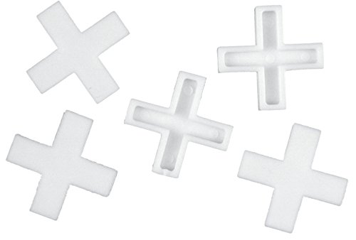 Connex Fliesenkreuze 2,5 mm - Praktisches Set mit 200 Stück - Aus robustem Kunststoff - weiß / Fliesenzubehör / Fliesenverlegehilfe / Fliesen-Abstandhalter / COX792005 von Connex
