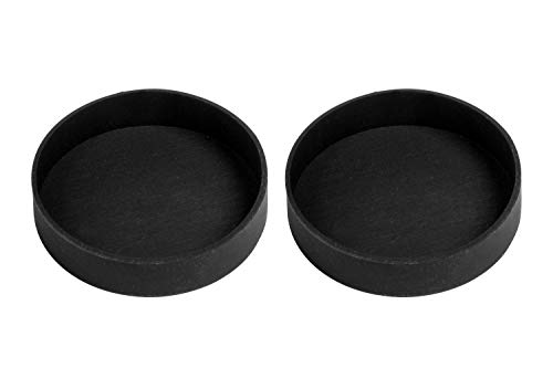 Connex Gummikappe Ø 21 mm - schwarz - 2 Stück im Set - Geeignet für Magnete mit Ø 20 mm - Rutschhemmendes Silikon - Zum Schutz sensibler Oberflächen / Gummipuffer / Zubehör für Magnete / DY7100024 von Connex