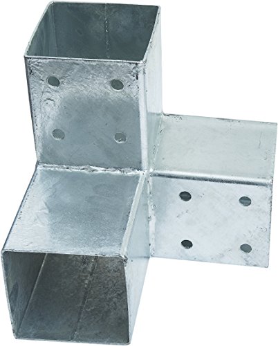 Connex Pfostenecke doppelt - 200 x 200 mm 90° - chromfarbig - feuerverzinkt - 3 Hülsen - 1 Stück / Pfostenverbinder / Holzverbinder / Balkenverbinder / HV4242 Connex Pfostenecke doppelt - 200 x 200 mm 90° - chromfarbig - feuerverzinkt - 3 Hülsen - 1 Stück / Pfostenverbinder / Holzverbinder / Balkenverbinder / HV4242 von Connex