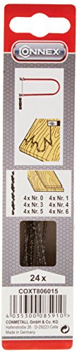 Connex Laubsägeblatt Holz Zarsa sortiert 24 Stück, COXT806015 Connex Laubsägeblatt Holz Zarsa sortiert 24 Stück, COXT806015 von Connex