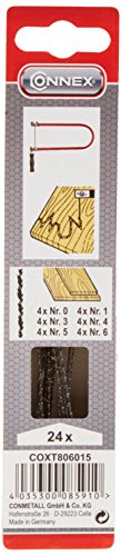 Connex Laubsägeblatt Holz Zarsa sortiert 24 Stück, COXT806015 von Connex