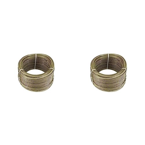 Connex Mehrzweck-Drahtseil, kunststoffummantelt, 20m x 3mm (Packung mit 2) von Connex
