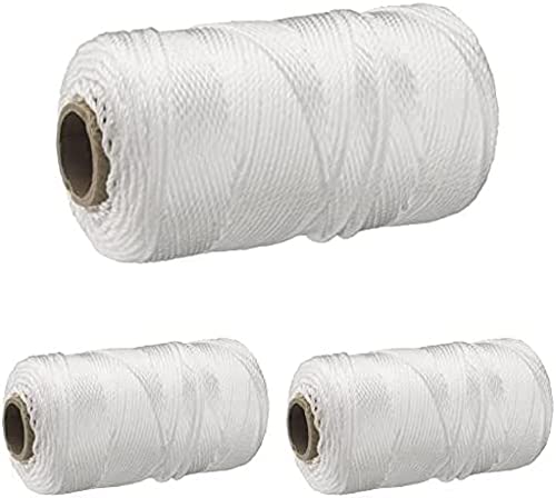 Connex Mehrzweckseil 1,7 mm x 100 m, Polypropylen, weiß, DY2702844, 3er Pack von Connex