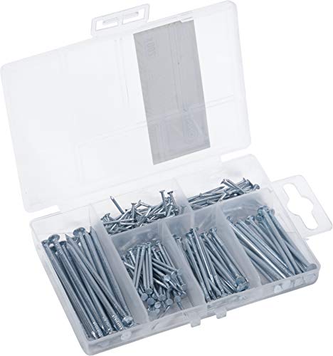Connex Nagel-Sortiment 200-teilig - Diverse Größen - Versenkt - Vorsortiert in praktischer Kunststoffbox - Geeignet für Haus, Hobby & Werkstatt / Sortimentskasten / Sortimentsbox / DP8500101 Connex Nagel-Sortiment 200-teilig - Diverse Größen - Versenkt - Vorsortiert in praktischer Kunststoffbox - Geeignet für Haus, Hobby & Werkstatt / Sortimentskasten / Sortimentsbox / DP8500101 von Connex