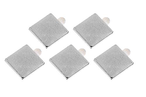 Connex Neodym-Quadermagnet - 10 x 10 x 1 mm - Selbstklebend - 5 Stück im praktischen Set - Extra starker Magnet - 0,5 kg Haftkraft - Für Haushalt & Werkstatt / Powermagnet / Klebemagnet / DY7100028 von Connex