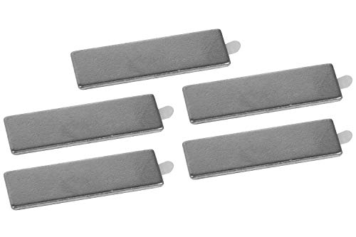 Connex Neodym-Quadermagnet - 30 x 10 x 1 mm - Selbstklebend - 5 Stück im praktischen Set - Extra starker Magnet - 1 kg Haftkraft - Für Haushalt & Werkstatt / Powermagnet / Klebemagnet / DY7100029 von Connex